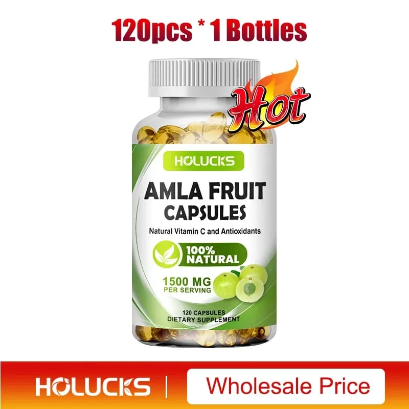Amla Vitamin Supplements Supports Metabolism Detox & Digestion Collagen Booster Provides Cellular Defence Skin Hair Health