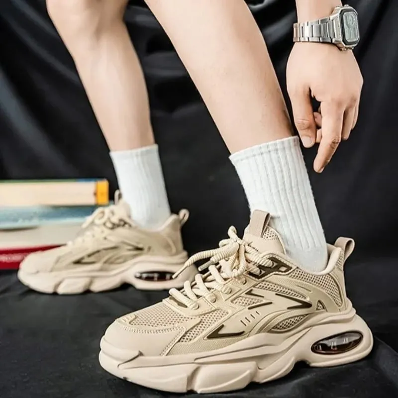 Spring and Autumn New Women's Mesh Breathable Casual Shoes Lightweight Soft Soled Sneakers Thick Soled Non Slip Walking Shoes