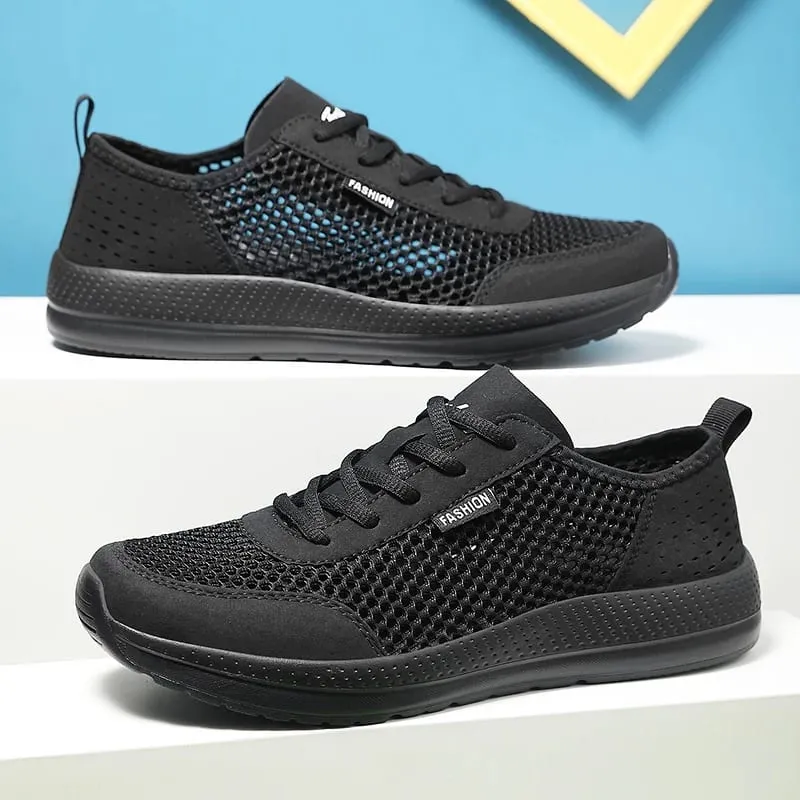 Fashion Men's Sneakers Lightweight Breathable Air Mesh Casual Running Shoes Non Slip Comfortable Slip on Sneakers for Men Tenis