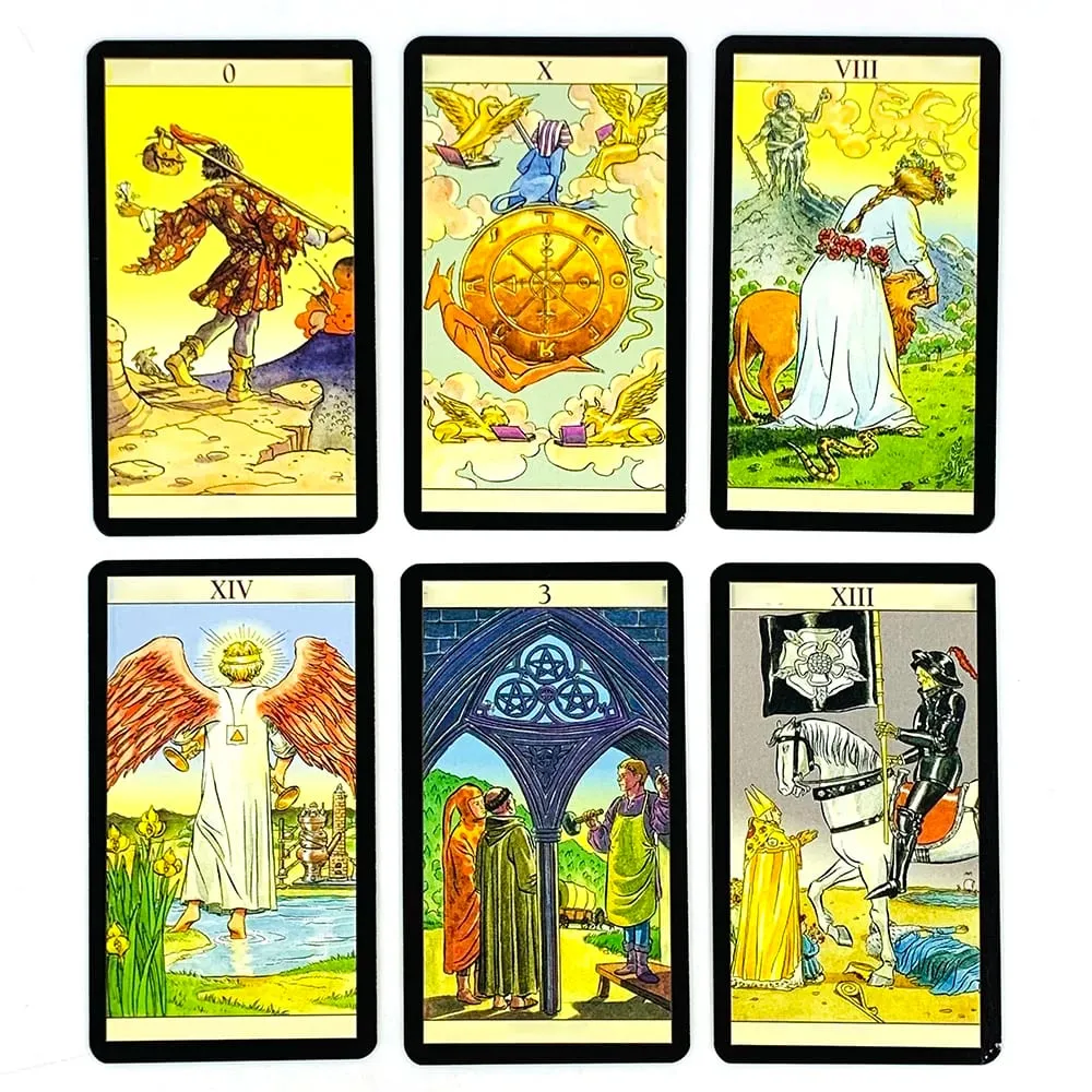 Metal Box Gilded Edition Tarot Cards Deck With Paper Guidebook for Beginners Classical Divination Board Games Cards Game