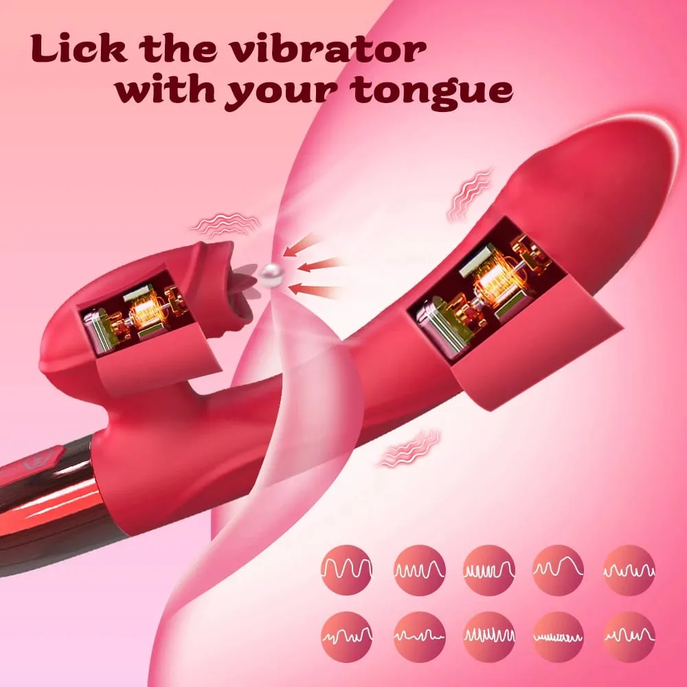 G-spot Vibrator for Women Clit Nipple Licking Clitoris Stimulator Adult Goods Sex Toys for Woman Couple Female Masturbation