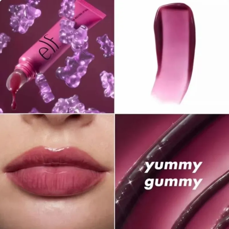 ELF Lip Gloss Natural Shine&Blush Liquid Waterproof and Sweat-Resistant Easy to Smudge Lightweight and Long-Lasting Makeup