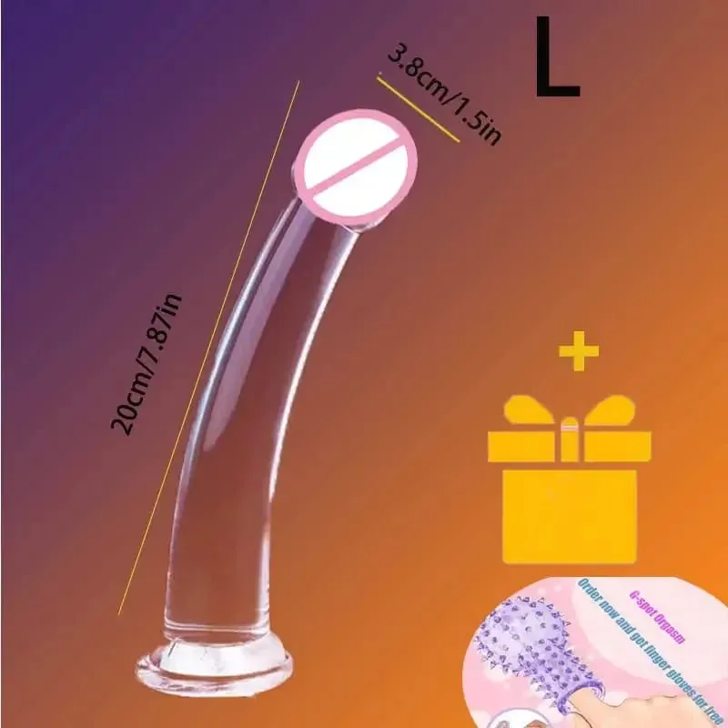 Transparent Realistic Dildo Strong Suction Cup No Vibrator Women Masturbator Anal Realistic Dick Sex Toys For Women Sex Shop 18