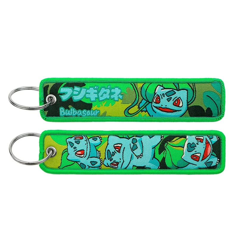 HOT Koop Pokémon Anime Monsters Sleutelhanger voor Auto Rugzak Sleutelhouders Borduren Sleutelhangers Sleutel Tag Jet Tag Accessoires Gif 1pcts