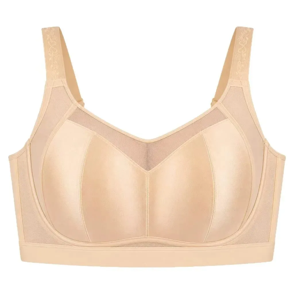 Women's plus Size Minimizer Bra Ultra-Thin Full Coverage Gathered Side Support Anti-Sagging Brassiere for Large Bust — image 5