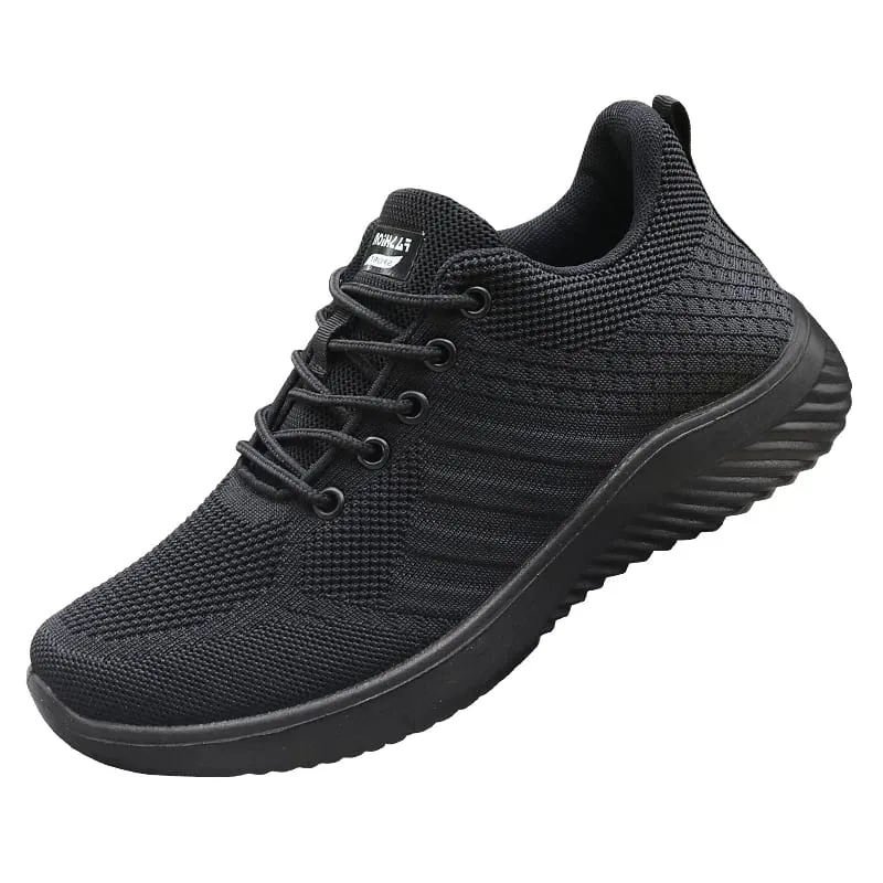 Men's Solid Lace-Up Casual Shoes Lightweight Outdoor Sneakers Suitable for All-Season Training and Exercise Lightweight Breathable Non-Slip Ideal for Casual Walking Enthusiasts