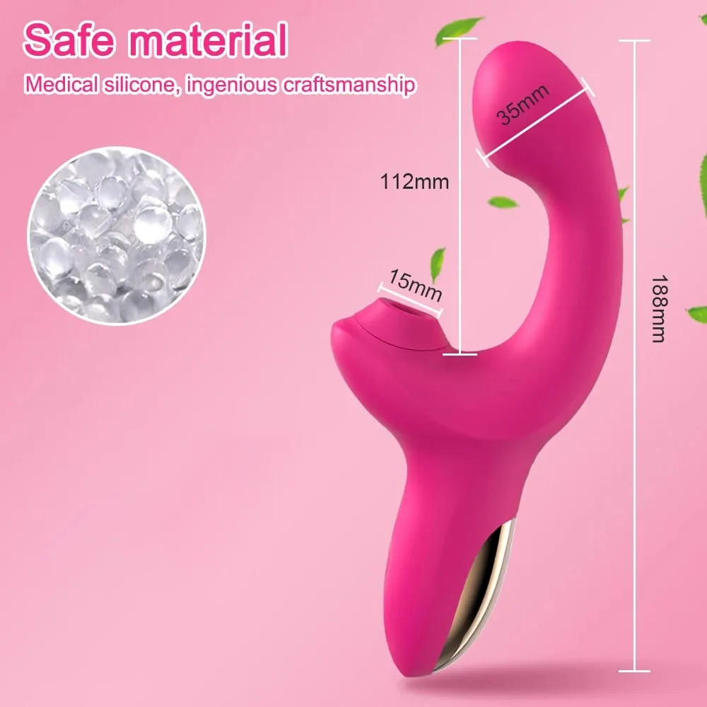 Sucking Vibrator Sex Toys for Women Vibrating Finger Massager with Suction Vibration Clitoral G Spot Stimulation Adult Products
