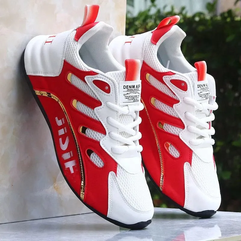 Men's Outdoor Sneakers / 1 Pair Sports Casual Running Shoes Thick Soles / Suitable for Young People Fashion Trends Outdoor Outings Daily Casual Wear
