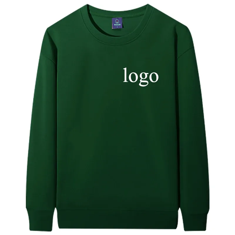 Customized Round Neck 60% Cotton Hoodies Men Fashion Printed Loose Long Sleeve Pullover Women Personality Streetwear Sweatshirts