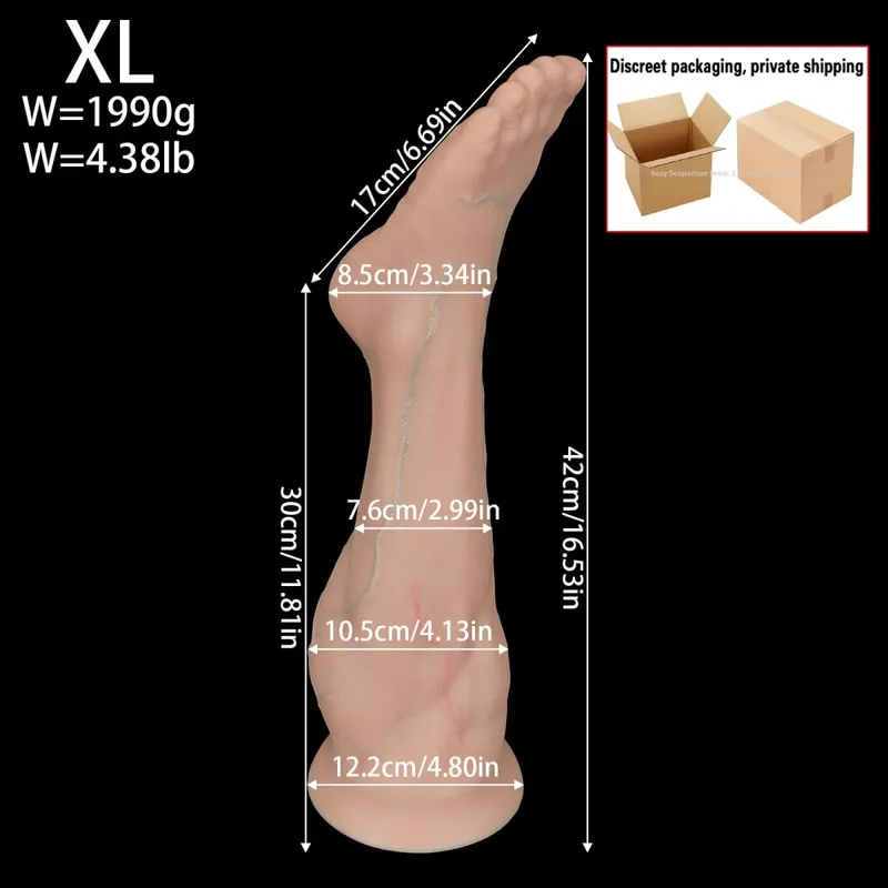Huge Silicone Foot Butt Plug Thick Leg Dildo Large Anal Plug Anal Expander Masturbator Anus Dilator Sex Toys Adult Toy Sex Shop