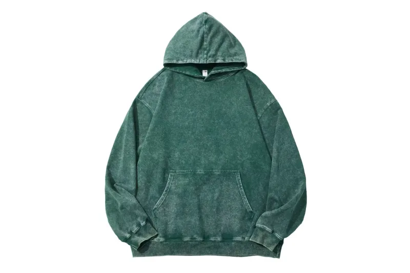 350 Gram 100% Kapas Dicuci Asid Retro Hoodie Cap Semua Dalam Satu Logo Tersuai Baju Sukan Longgar Berkualiti Tinggi