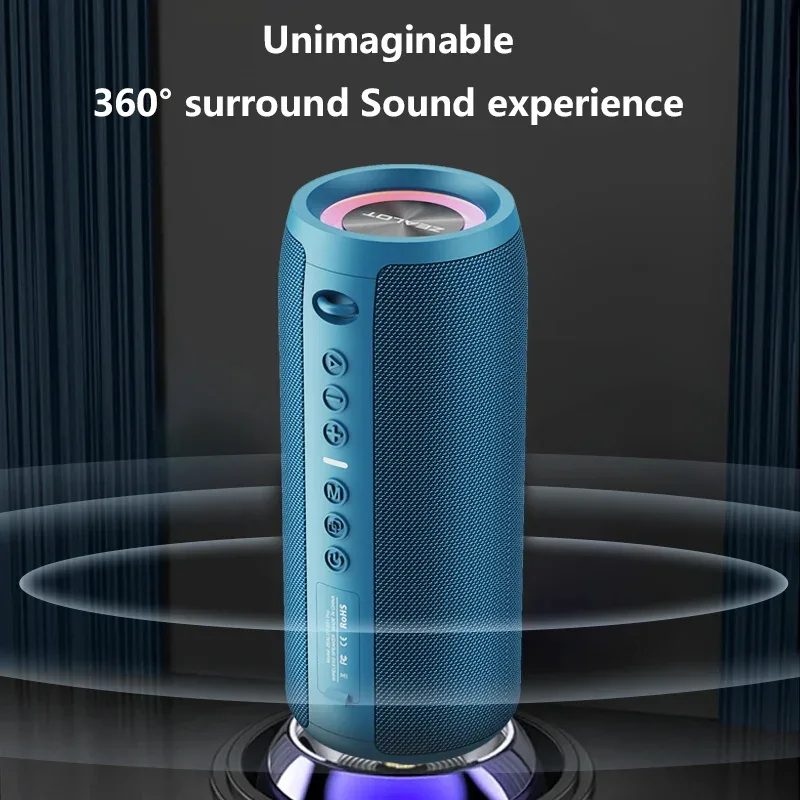 S51 Pro 40W haut-parleurs sans fil haut-parleur de caisson de basses Portable extérieur batterie 5200mAh 24 heures de lecture stéréo forte.