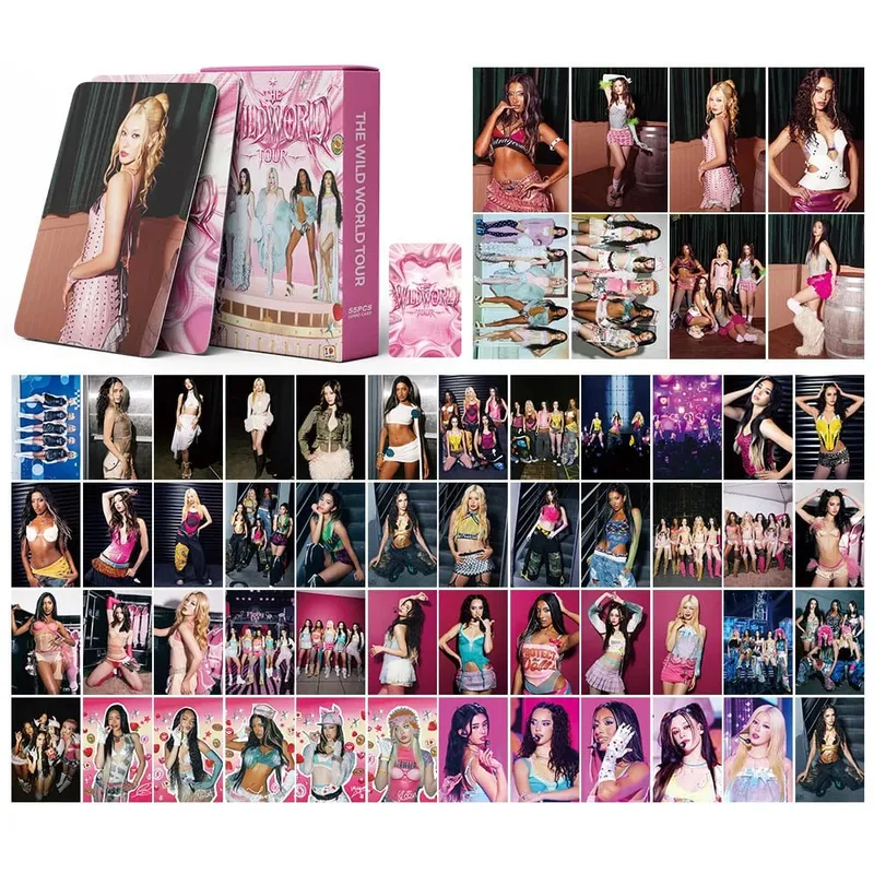 92pcs KATSEYE New Album PINKY UP Photo Card Photocards Stickers Kpop Merch Lomo Cards Set Fans Collection Cards Gifts