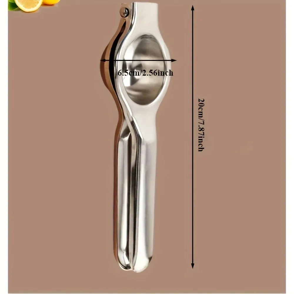 1pc Stainless Steel Lemon Juicer - Manual Efficient Juice Press Easy to Use for Home & Commercial Use Fits Various Fruits