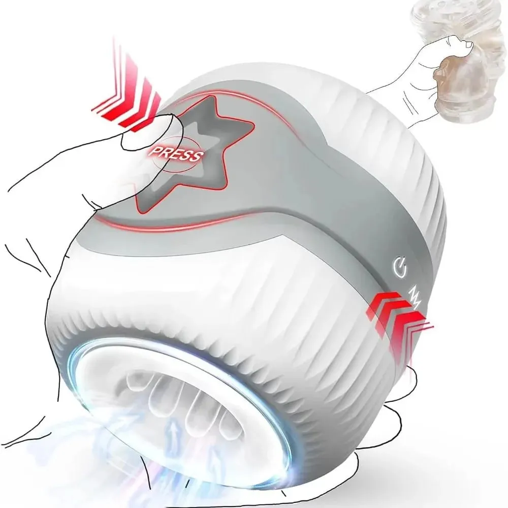 10-frequency Small Barrel Aircraft Cup Male Vibration Masturbator Set Penis Exercise Dual Motor Sex Toys
