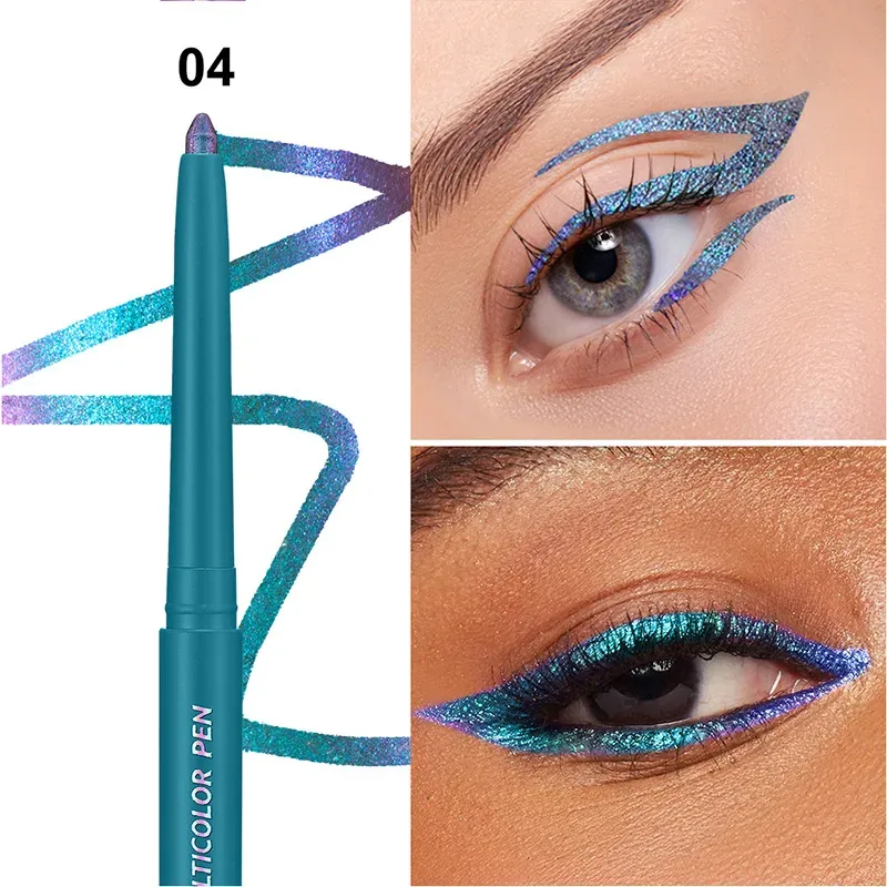 Color-changing Eyeshadow Stick Multi Chrome Eyeliner Waterproof Long Last Smooth Cream Gel Liner Eye Makeup Glitter Eye Shadow