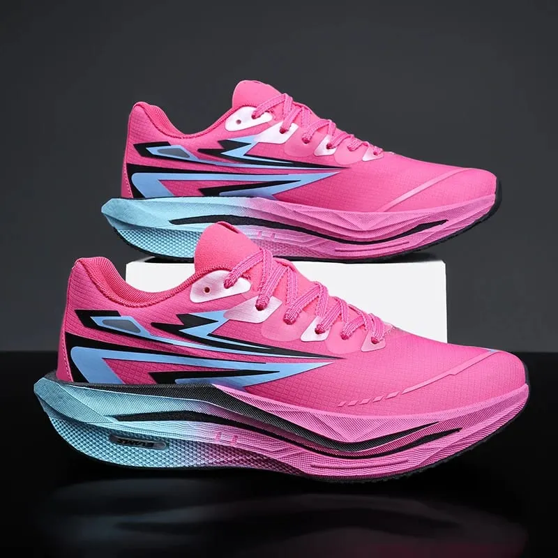 Running Shoes Men Sports Carbon Board Marathon Speciality Breathable Lightweight Women's Comfortable Athletic Nonskid Sneakers
