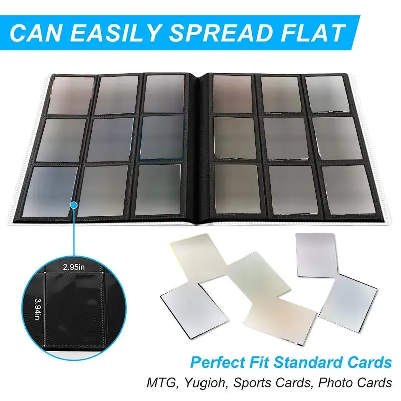 160/360/480/540 Cards Capacity Pocket Holder Binders Albums For Game Card Book Sleeve Holder Large-capacity Card Binder Notebook
