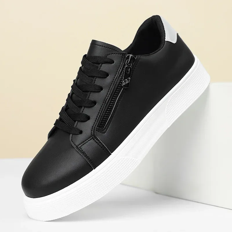 plus Size Men's Casual Work Shoes 2026 Spring Autumn Fashionable Versatile Youth Board Shoes Comfortable Slip-On Office Footwear