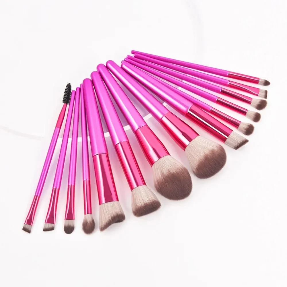 1-14pcs Makeup Brushes Tools Set Make Up Brush Tools Kits for Eyeshadow Eyeliner Cosmetics Brushes Maquiagem Soft Skin-Friendly