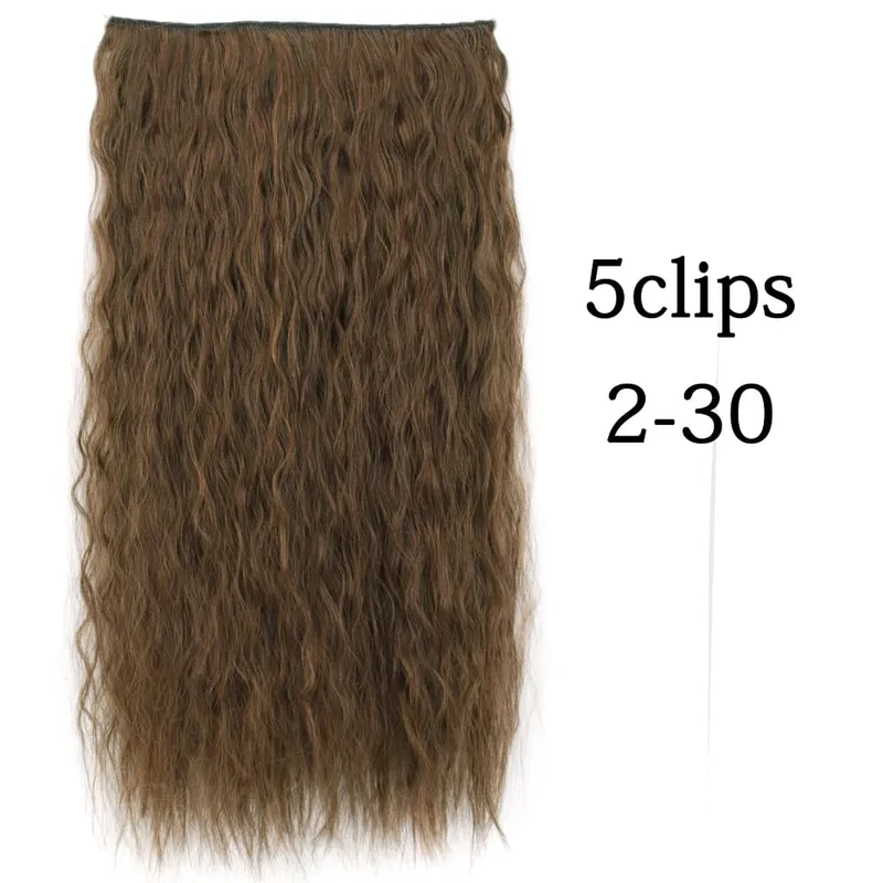Tổng Hợp 22 32 Inch 5 Kẹp Tóc Chịu Nhiệt Giả Bộ Tóc Giả Dài Lượn Sóng Kiểu Tóc Kẹp Trong Tóc