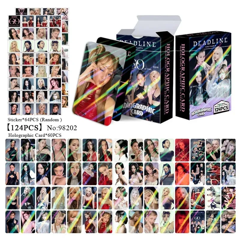 124pcs Heated RIVALRY Photocards Stickers Kpop Merch Lomo Cards Set Fans Collection Cards Gifts