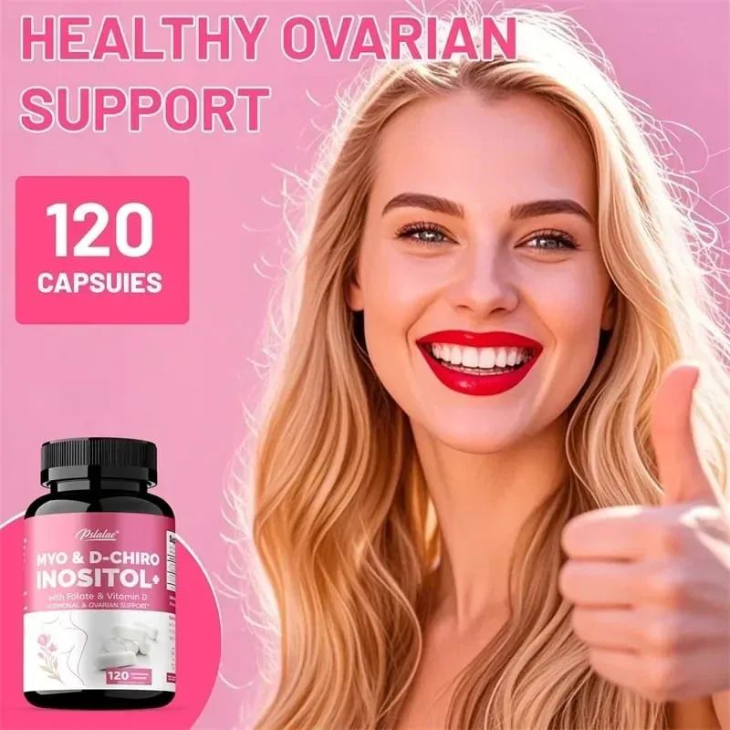 MYO & D-CHIRO INOSITOL - Rig på vitaminer understøtter kvinders sundhed og ovariefunktion forbedrer immunitetshormonbalancen