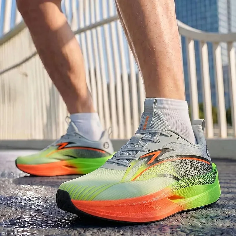 Men Sports Running Shoes Carbon Board Marathon Athletic Outdoor Breathable Lightweight Women's Comfortable Professional Sneakers