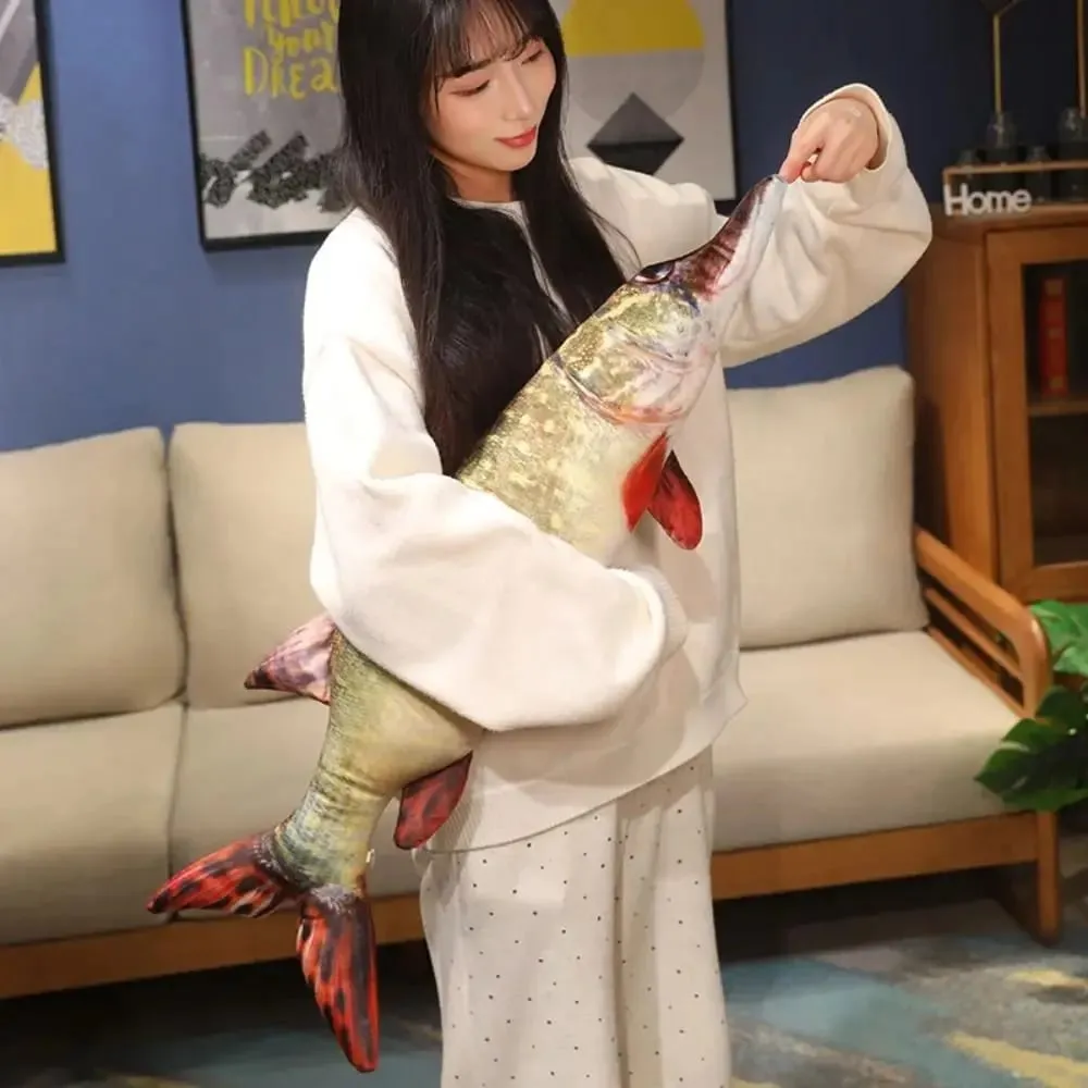 Sofa Cushion Perch Simulation Fish Pillow Grouper Stuffed Cartoon Fish Lovely Soft Fish Anime Pillow Bedroom