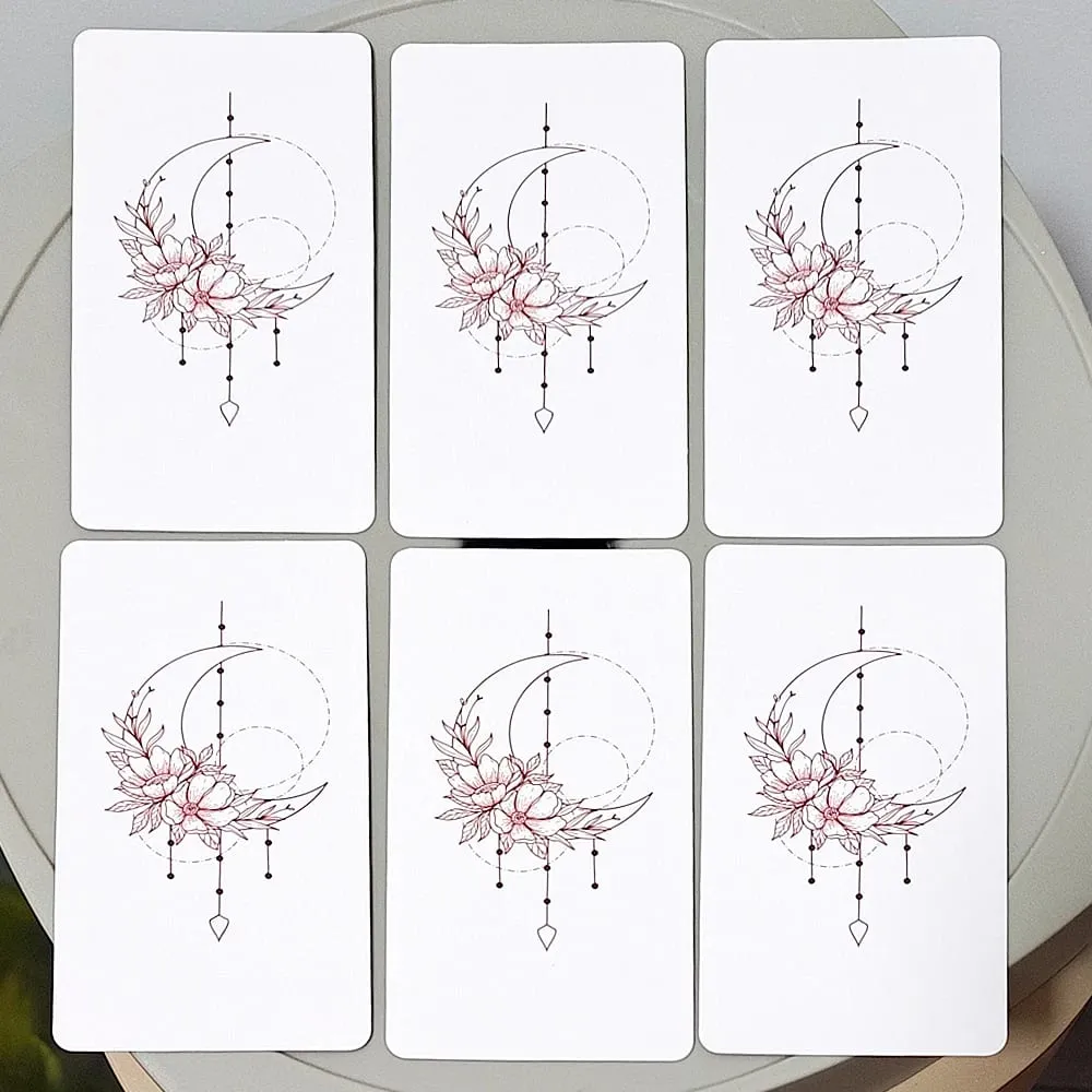 Rose Rider Tarot Deck in Tin Box - 11*6.2cm 78 Classic Vintage Pink Tarot Cards with Guidebook Aesthetic Rose Pink