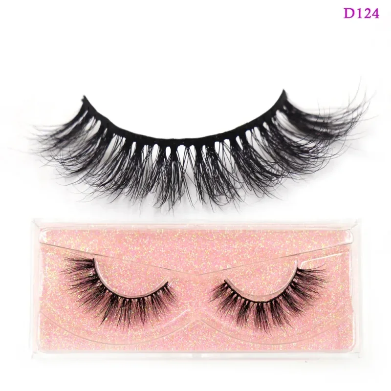 3D Mink Lashes Soft Hair False Eyelashes Fluffy Volume Wispy Fake Eyelashes Extension Makeup