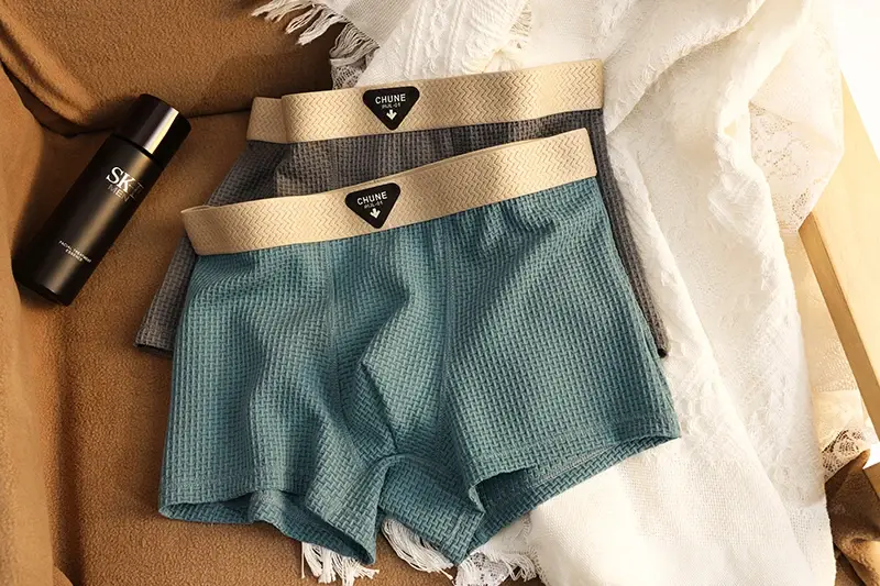 4pcs Men's Boxer Shorts Ice Silk Underwear Underpants Cool Breathable Sexy Slim Panties Mesh Lingerie