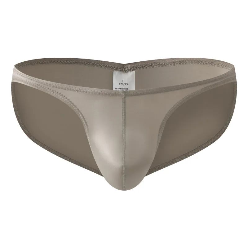 Slip da palestra a vita bassa da uomo in raso liscio Intimo sportivo da allenamento Bodybuilding Ultra sottile Allenamento fitness ad asciugatura rapida Sollevamento dei glutei