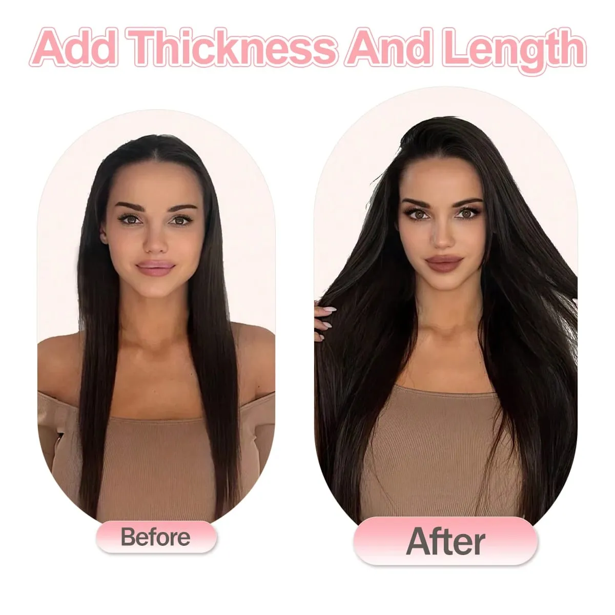 Clip Invisible de PU sin costuras para mujer, cinta de extensión de cabello humano, extensiones con Clip de trama para mujer, 12-24 pulgadas, 100G, 120G, 7 Uds.