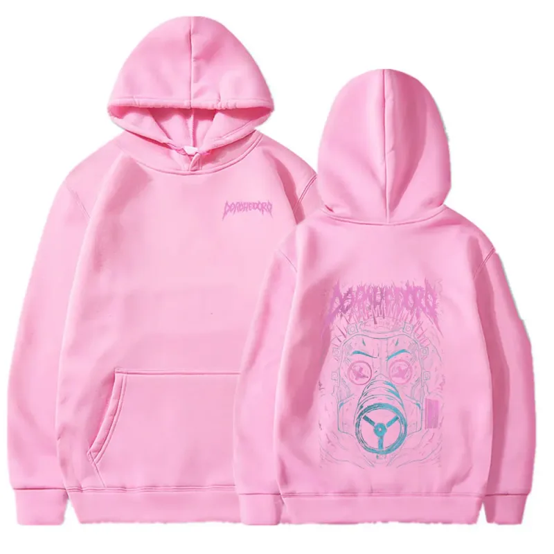Sudaderas con capucha con estampado de Anime Dorohedoro Kaiman Bienvenido al caos Japón Manga sudaderas hombres mujeres Tops Casual estilo de gran tamaño ropa de calle