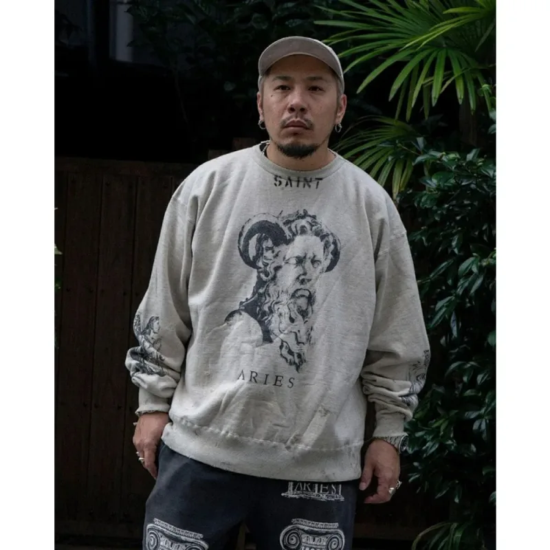 Saint Hoodies Classic Terry Material O-Neck High Quality Men Women Washing Retro Long Sleeve Cotton Coat Arrival Oversize Loose