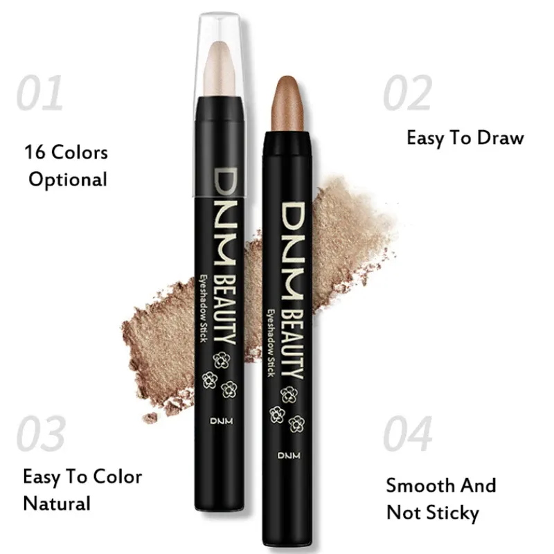 16 Colors Pearlescent Eyeliner Eyeshadow Pencil Color Glitter Waterproof Long-Lasting Shimmer Eye Makeup Non-smudge Eyeliner