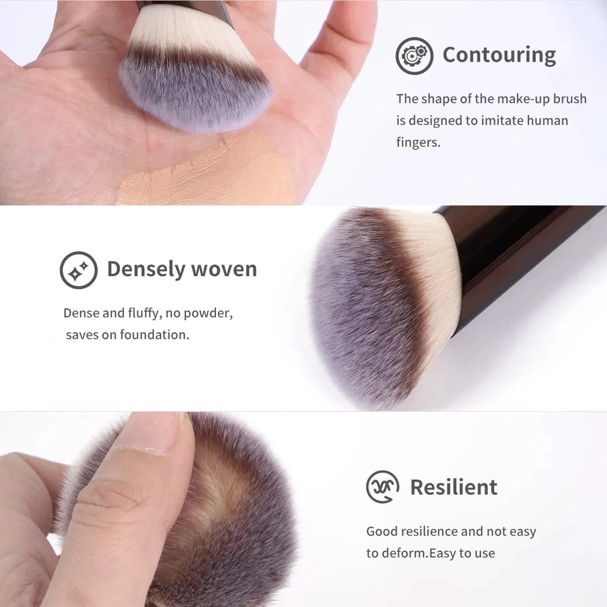 Pro Makeup Brush Kit 20pcs Brushes with Storage Bag Dual End Foundation Powder Blush Eyeshadow Brush Beauty Blending Kit
