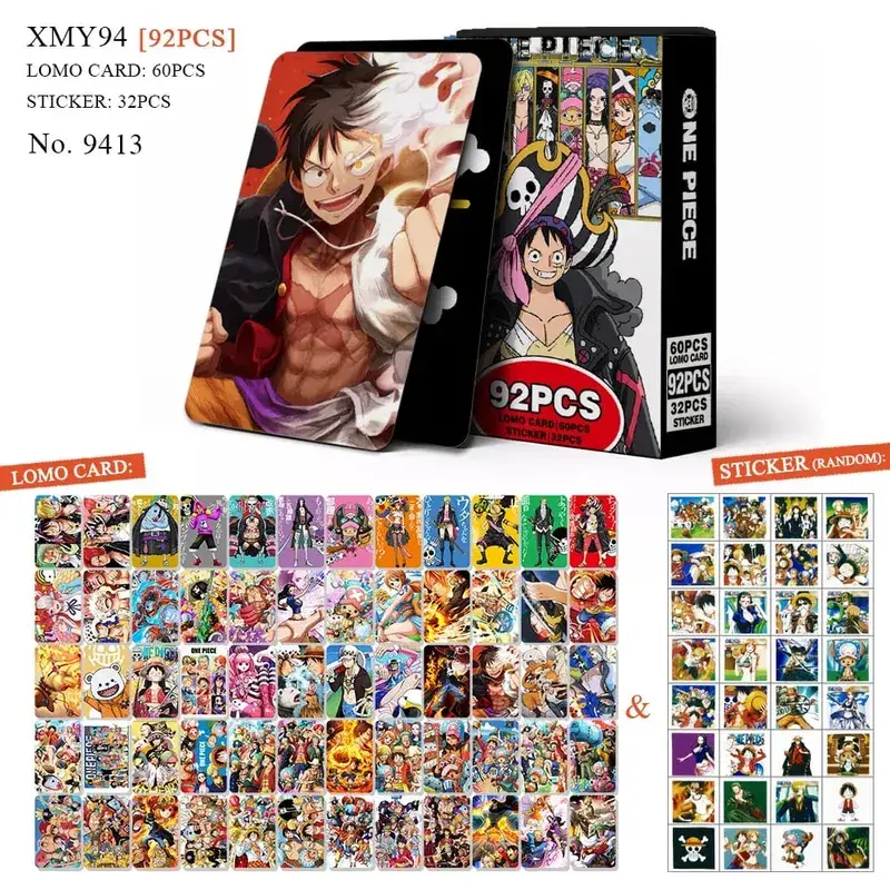 Carte postale de dessin animé Haikyuu Lomo, jouet tueur de démons Genshin Impact, cartes de Collection avec autocollants, cadeau d'anniversaire