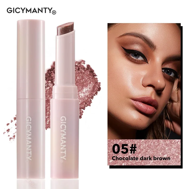 Jelly Eyeshadow Stick Holographic Pearl Shimmer and Delicate Glitter for Eye Brightening