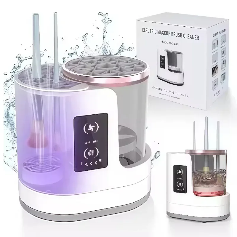 3 IN 1 USB Electric Makeup Brush Cleaner Machine Automatic Quick-Drying Portable Cosmetic Brush Cleaning And Drying Tools — image 7
