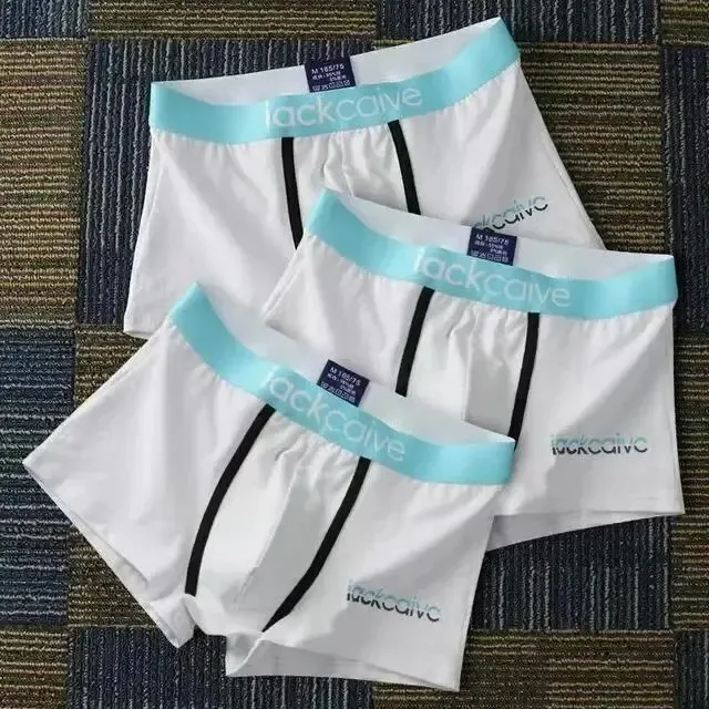 3Pcs Seluar Dalam Lelaki Kapas Seluar Dalam Lelaki Petinju Lelaki Bernafas Boxer Seluar Dalam Bercetak Seluar Dalam Selesa Seluar Dalam Lelaki M-3XL