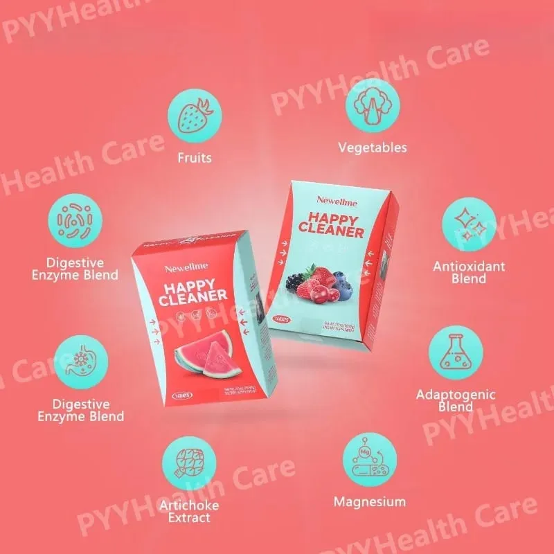 Probiotic and Prebiotic Fiber Powder Digestive Enzyme Blend Fruit and Vegetable Drink Mix for Daily Gut Health