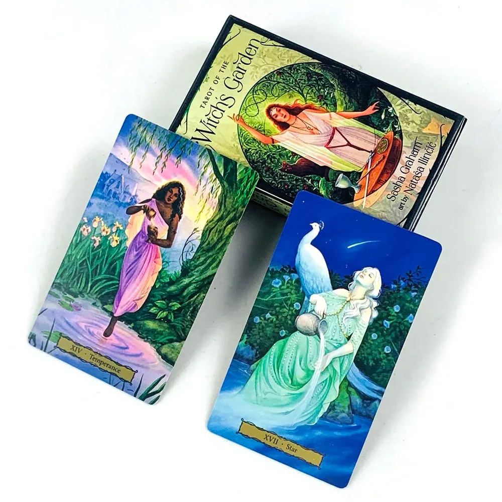 Tarot of the Witch's Garden 78 Cards English Version Divination Meditation Board Games Cards Game for Beginners & Collector
