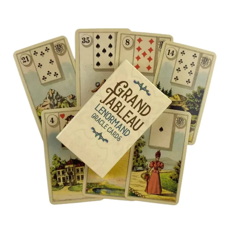 36 Full-Color ArtGame Card Divination Tarot Tableau Grand Tableau Lenormand Cloth Grand Tableau Leno