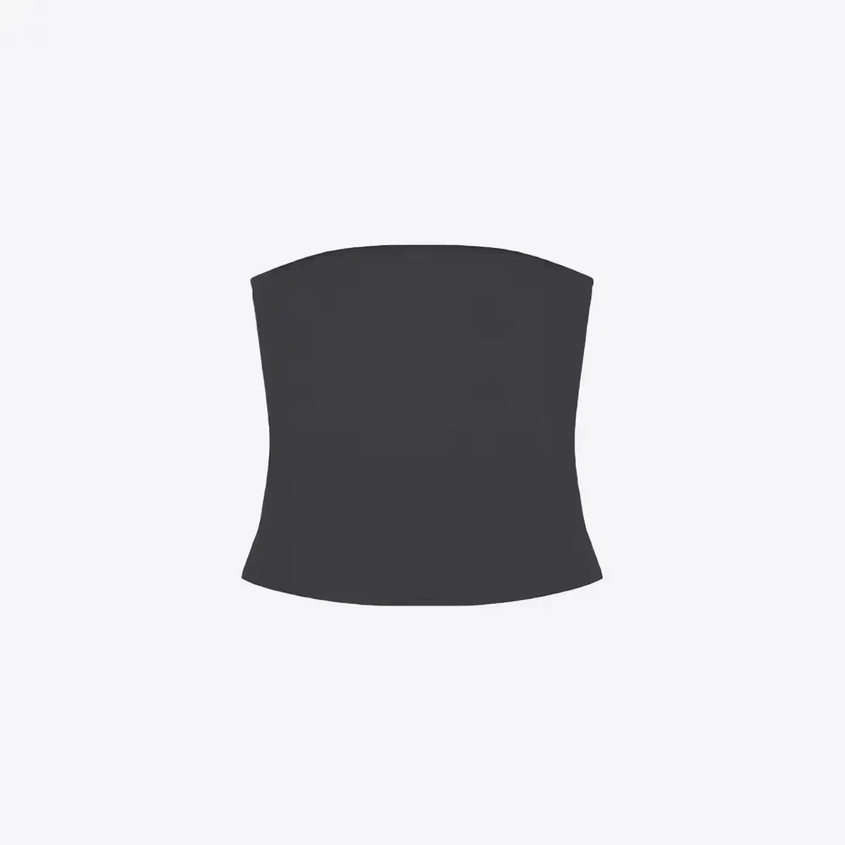 Tank Celadon Green & Coffee Brown Bandeau Crop Top Minimalist Y2K High-Stretch Top