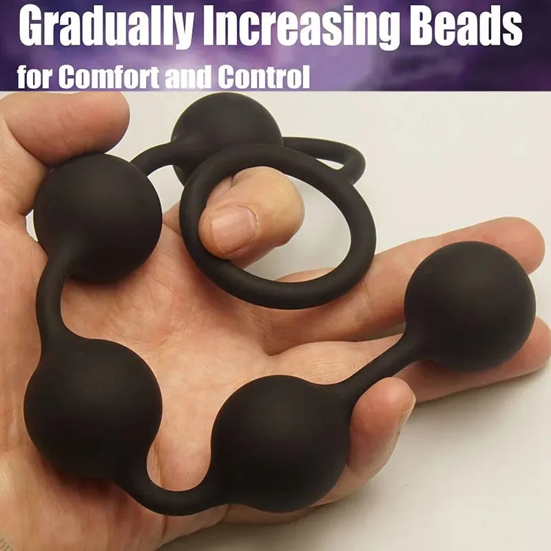Anal Beads Sex Toys 5 Gradient Size Balls Butt Plugs for Depth Anus Training Analplug Buttplug Butplug