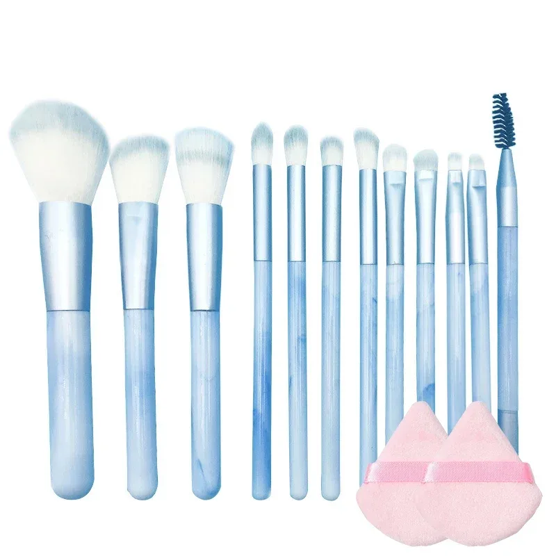 12pcs Professional Makeup Brush Set Premium Synthetic Foundation Concealer Powder Eyeshadow Blush Brushes Hygienic Beauty Tools