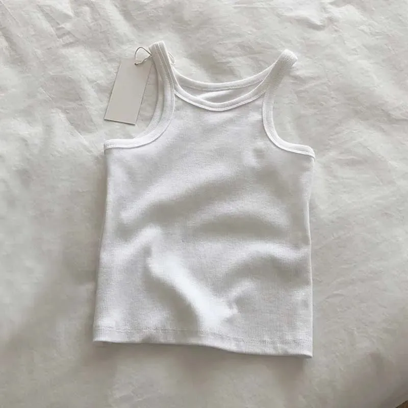 Débardeur court et Sexy pour femmes, Camisole d'été, noir et blanc, vêtements de Sport pour femmes, 2024