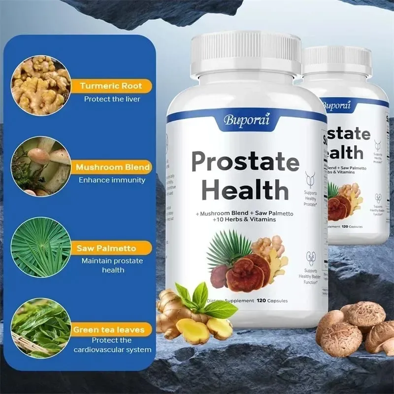 Prostate Health - Prevents Hair Loss Antioxidant Bladder Control Supports Urinary Tract Health Improves Immunity
